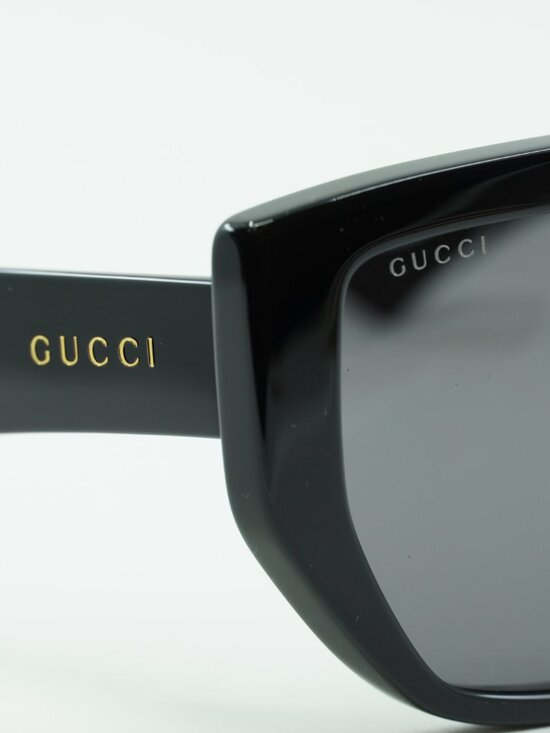 Gucci GG0997S 002 Shield Sunglasses - Black\\Grey main image 6